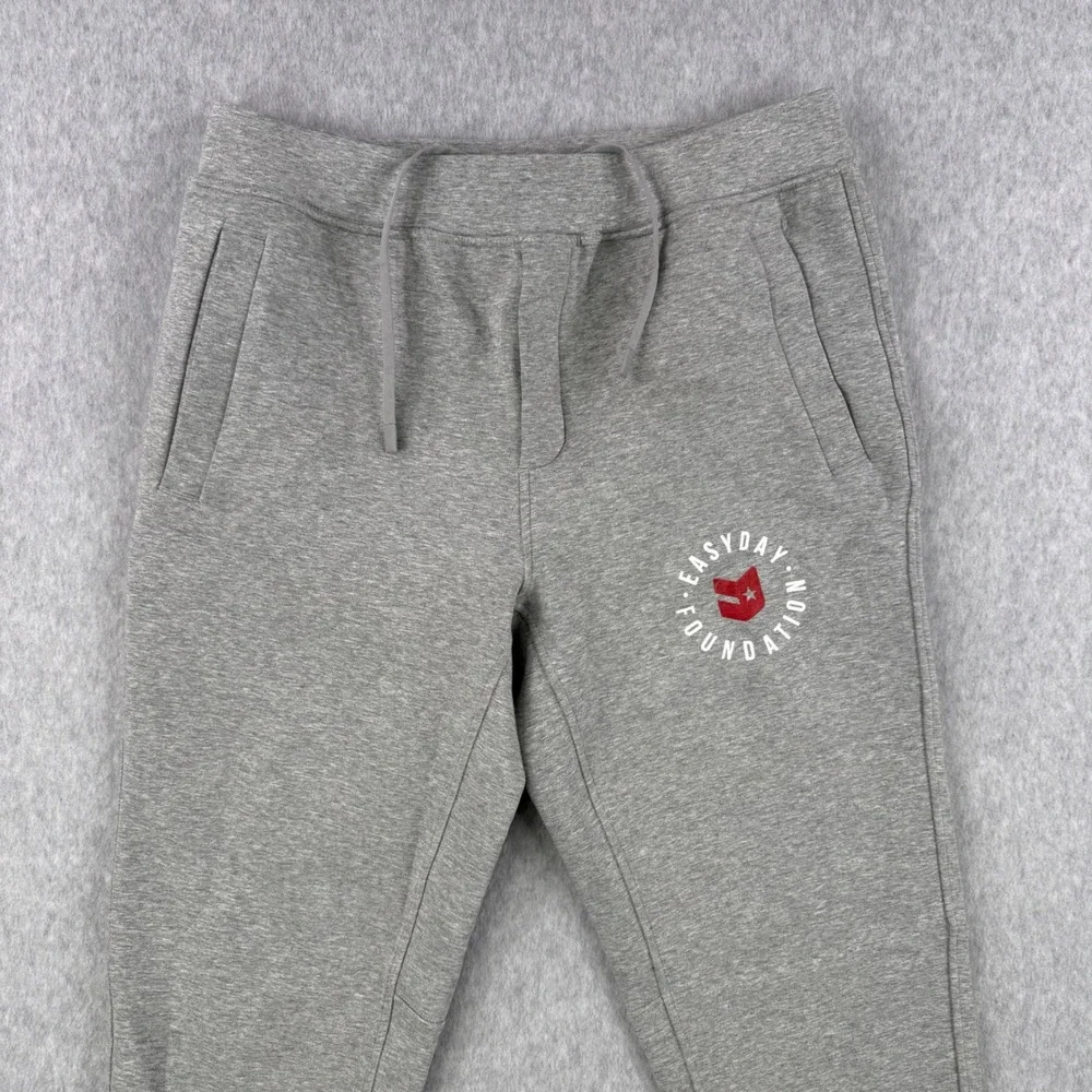 Ten Thousand Joggers Mens Medium Gray Sweatpants Fleece Easy Day Foundation Logo